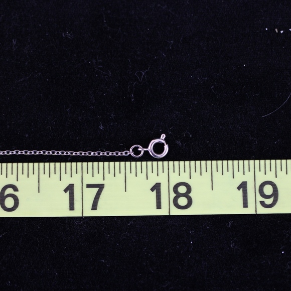 Pearl Moissanite Diamond Pendant Necklace Chain - Picture 8 of 8